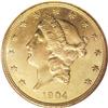 Image 1 : 1904 $20 MS65 NGC