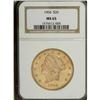 Image 1 : 1904 $20 MS65 NGC