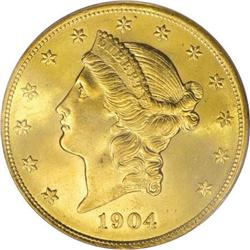 1904 $20 MS65 PCGS