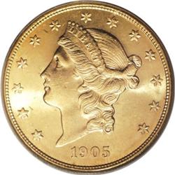 1905-S $20 MS64 PCGS