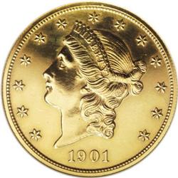 1901 $20 Impaired Proof ANACS