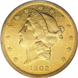 1902 $20 PR50 PCGS
