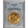 Image 1 : 1907 $20 Arabic Numerals MS64 PCGS
