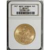 Image 3 : 1907 $20 Arabic Numerals MS65 NGC