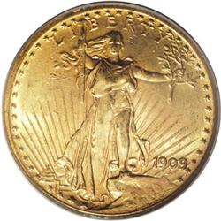 1909/8 $20 MS63 PCGS