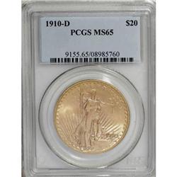 1910-D $20 MS65 PCGS