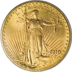 1910-D $20 MS65 PCGS