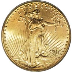 1911-S $20 MS65 PCGS