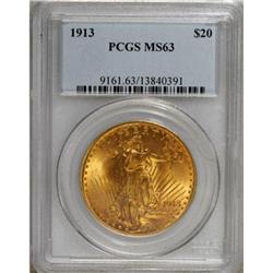 1913 $20 MS63 PCGS
