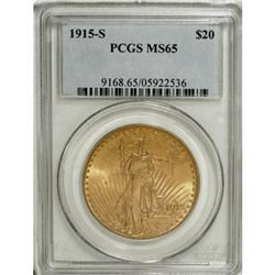 1915-S $20 MS65 PCGS