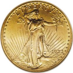 1923 $20 MS65 NGC