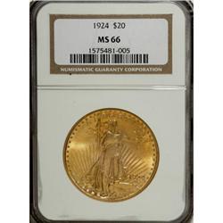 1924 $20 MS66 NGC
