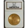 Image 1 : 1925 $20 MS66 NGC