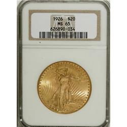 1926 $20 MS65 NGC