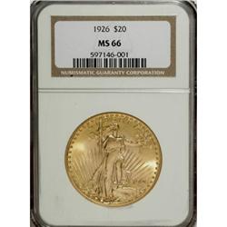 1926 $20 MS66 NGC