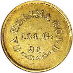 (1837-42) $5 C. Bechtler Five Dollar, 134G, With