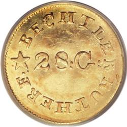 (1837-42) G$1 C. Bechtler Dollar, N Reversed