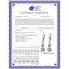 Image 2 : Genuine 1.30 ctw Tanzanite Earrings 14KT Rose Gold - REF-61T3A