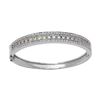 Image 1 : Natural 0.92 CTW Multi-Sapphire & Diamond Bracelet 14K White Gold - REF-207W9H