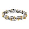 Image 1 : Natural 6.20 CTW Diamond Bracelet 14K Gold - REF-726K3R