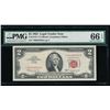 Image 1 : 1963 $2 STAR Legal Tender Note PMG 66EPQ