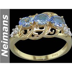 Certified 28.25 ct Sapphire & Diamond Bracelet 14K Gold