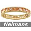 Image 1 : USGL Certified 3.50 ct Sapphire Eternity Ring 14kt Gold