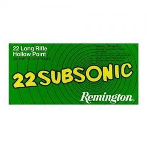 Remington 22 Subsonic .22LR 38GR HP - 100 RDS