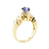 Image 4 : 1.64 ctw Blue Sapphire And Diamond Ring - 14KT Yellow Gold