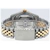 Image 5 : Rolex Mens 2 Tone Green Vignette VS Diamond 36MM Datejust Wristwatch