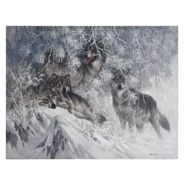 Larry Fanning, "Crystal Morning" Limited Edition on Canvas, Numbered and Hand Si