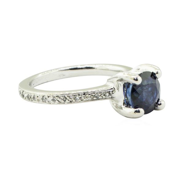 2.00 ctw Blue Sapphire and Diamond Ring - Platinum