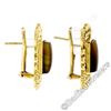 Image 4 : Scott Gauthier 18kt Yellow Gold Rectangular Banded Agate Earrings