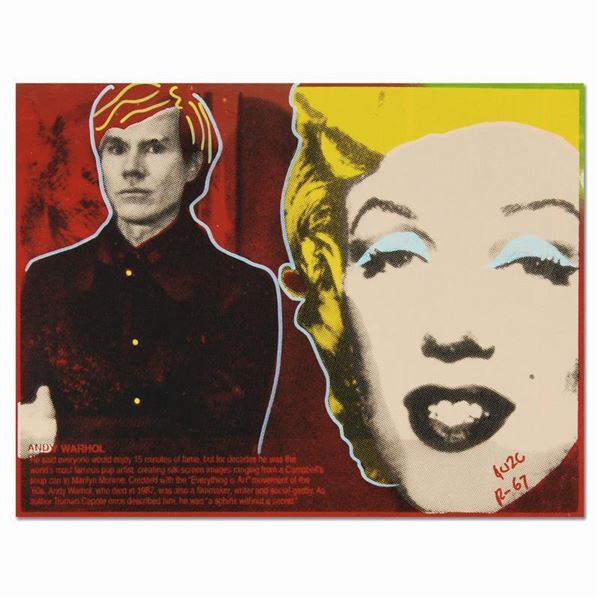 Ringo, "Andy's Marilyn" One-of-a-Kind Hand-Pulled Silkscreen and Mixed Media Pai