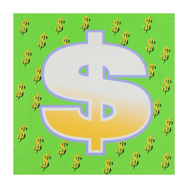 Steve Kaufman (1960-2010), "Dollar Sign" Limited Edition Hand Pulled Silkscreen
