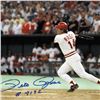 Image 2 : "Pete Rose 4192" Framed Archival Photograph Featuring Pete Rose Hitting his Reco