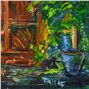 Image 2 : Elliot Fallas, "Zen Garden" Original Oil Painting on Canvas, Hand Signed with Le