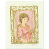 Image 1 : Edna Hibel (1917-2014), "Meditation" Limited Edition Lithograph with Remarque, N