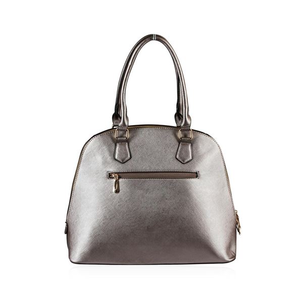 Metallic  Silver Rush Handbag