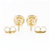 Image 5 : 14k Yellow Gold 1.11 ctw Round Brilliant Cut Diamond Claw Prong Stud Earrings