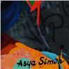Image 2 : Asya Simon, "Secrets" Limited Edition on Canvas, Numbered and Hand Signed with L