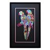 Image 1 : Patricia Govezensky, "Two Parrots XI" Framed Original Painting on Laser Cut Stee
