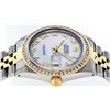 Image 9 : Rolex Mens 2 Tone MOP Princess Cut Datejust Wristwatch With Rolex Box Oyster Per