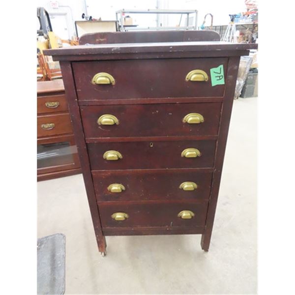 Vintage Dresser 5 Drawer 47"H 30"W 18"D