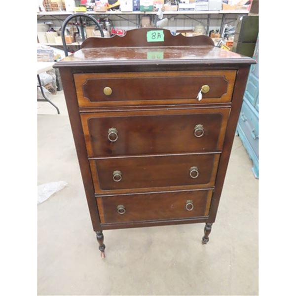 Vintage Dresser 4 Drawer 45"H 28"W 18"D