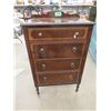 Image 1 : Vintage Dresser 4 Drawer 45"H 28"W 18"D