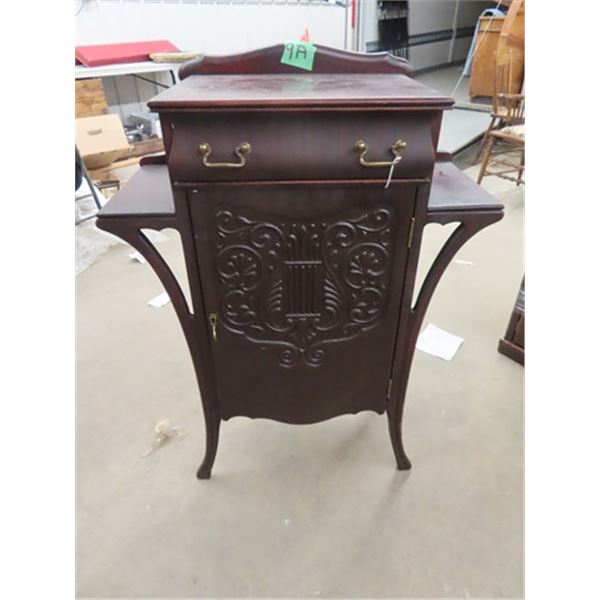 VintageFancy Mahogany Sheet Music / Record Cabinet 38"H 14"D & Up to 29" W