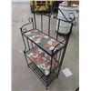 Image 2 : Wrought Iron What Not Stand 45"H 23"W 12"D
