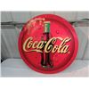 Image 2 : Plastic 2 Sided Coca Cola Sign 27.5" RD