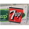 Image 2 : 1960 Metal Embossed 7 UP Sign 9.5"x 24"